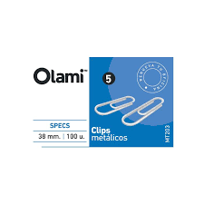 Clips metalicos Olami N°5 38mm