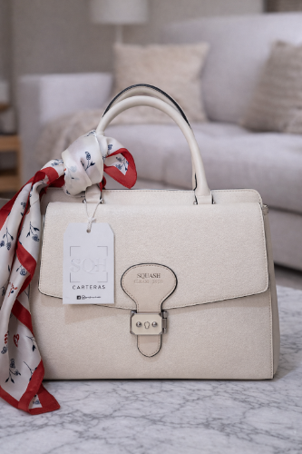 Cartera Squash blanco sucio