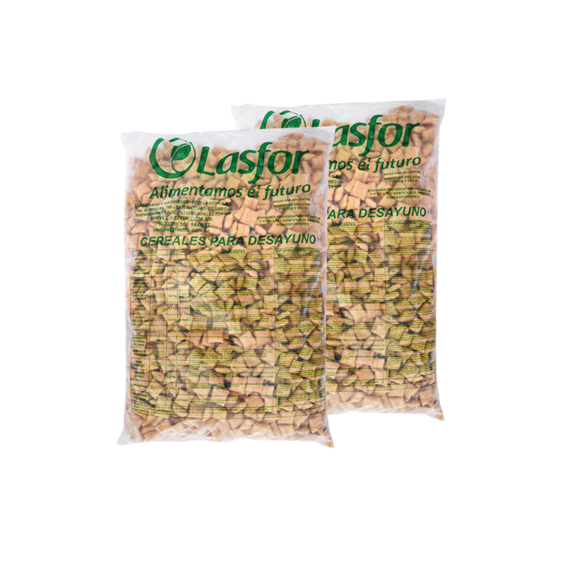 CEREAL LASFOR ALMOHADITAS CHOCOLATE 500GR