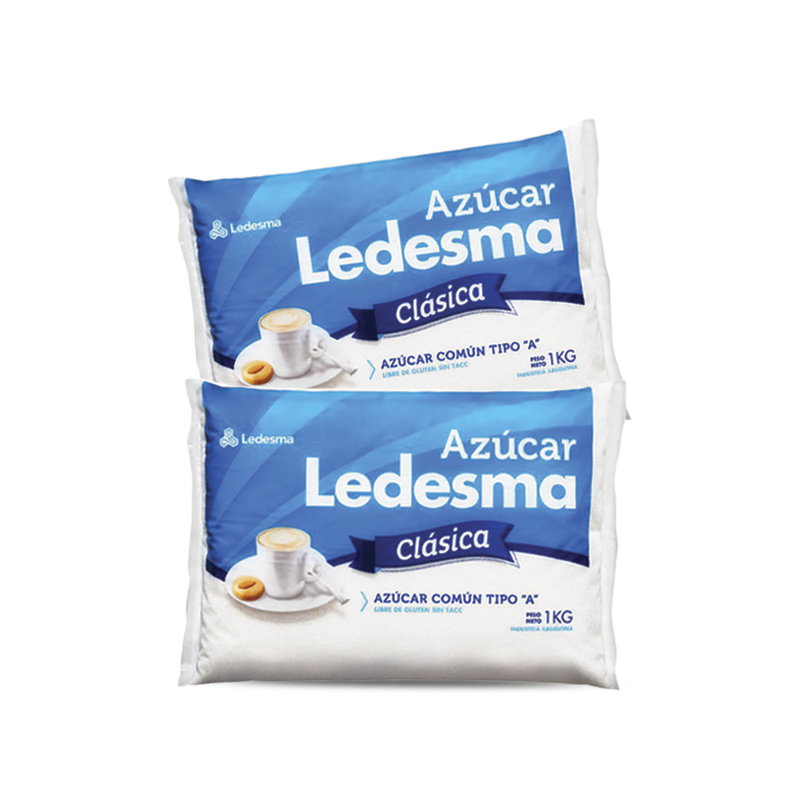 PACK AZUCAR LEDESMA 1KG X10U