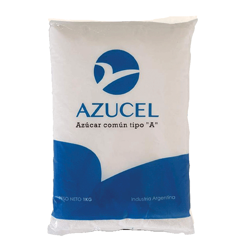 PACK AZUCAR AZUCEL COMUN TIPO A 1KG X10