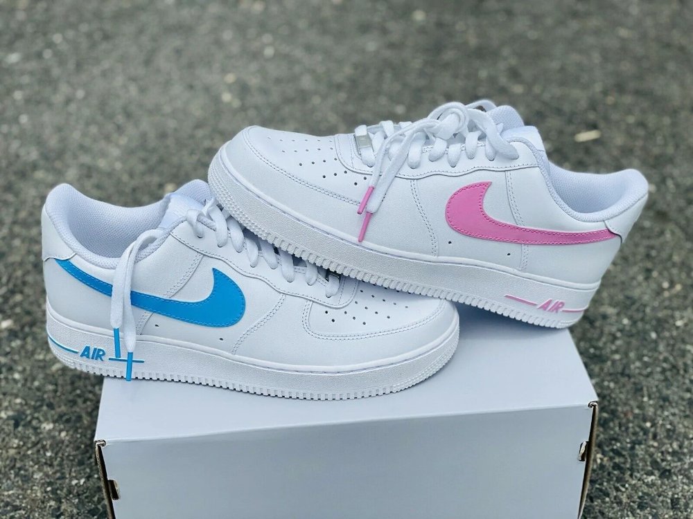 AF1 PINK Y BLUE