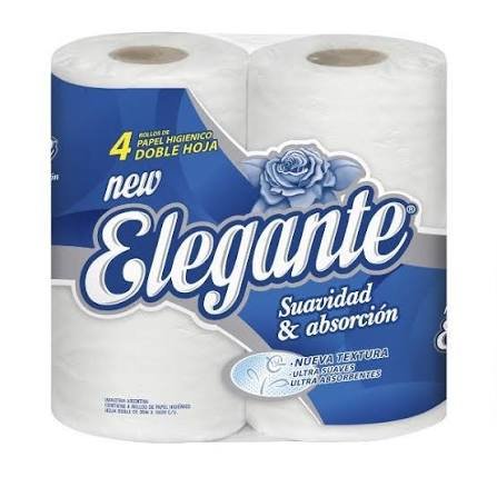 Higienico Elegante 4 x 30 DOBLE HOJA x 10 COD 915