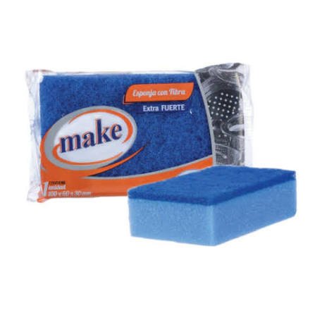 ESPONJA FIBRA AZUL