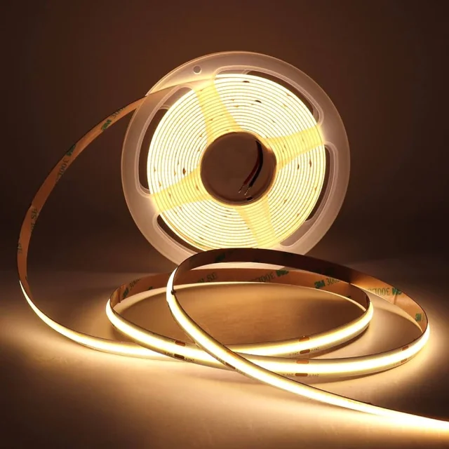 TIRAS LED COB - COLOR: BLANCO CALIDO x 5 METROS