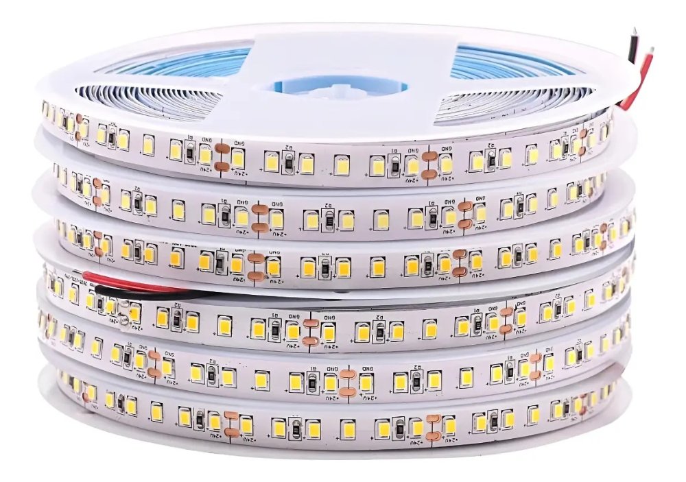 TIRAS 120 LED x METRO - COLOR: BLANCO CALIDO (PAQ. x 5 MTS)