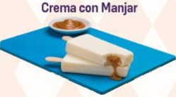 Crema con relleno de manjar