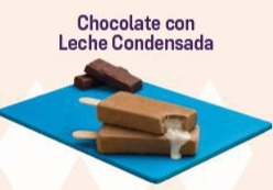 Chocolate con relleno de leche condensada