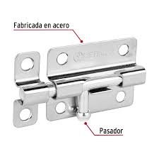 PASADOR BARRIL ACERO CROMO 3" HERMEX
