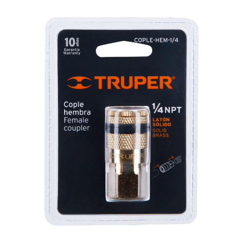COPLE RAPIDO HEMBRA PARA AIRE 1/4 NPT