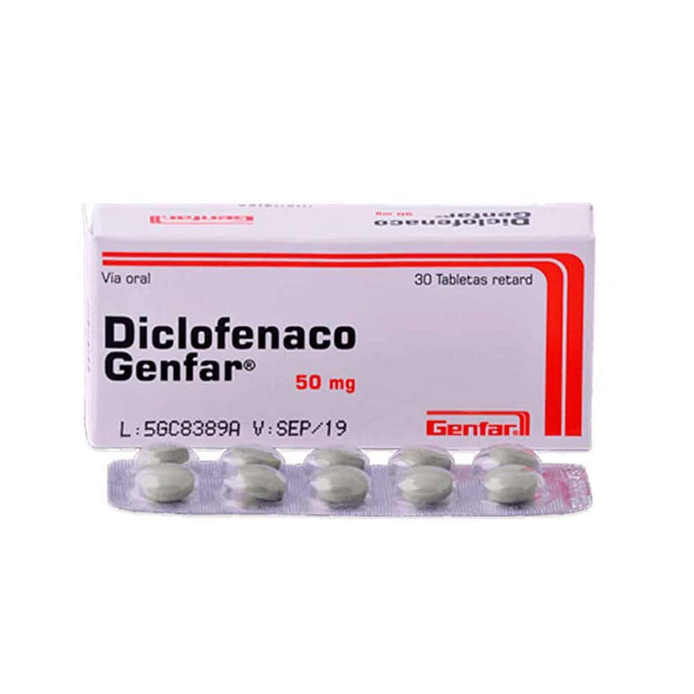 DICLOFENACO 50 MG - TABLETA  - GENFAR