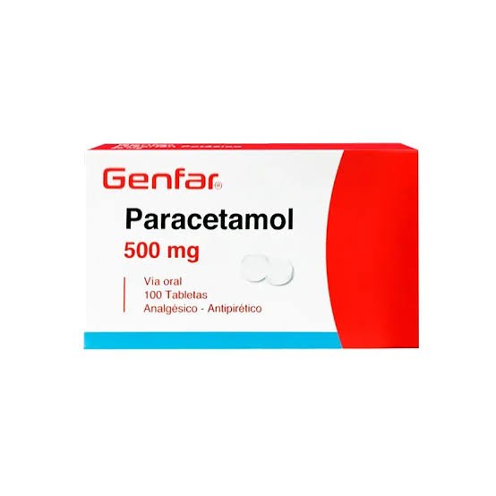 PARACETAMOL 500 MG TABLETA - GENFAR
