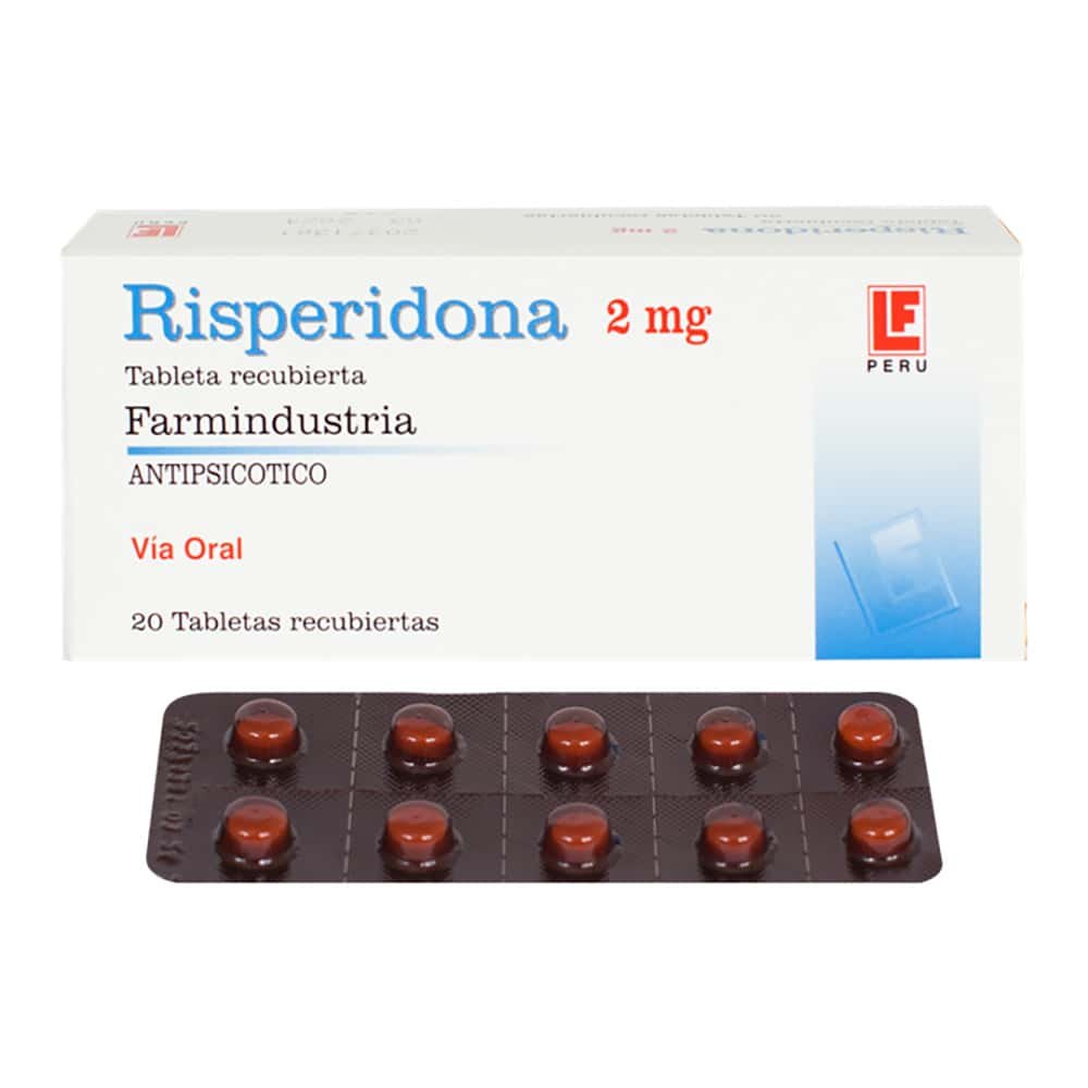 RISPERIDONA 2 MG TABLETA - FARMINDUSTRIA