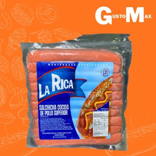 SALCHICHA POLLO LA RICA 40UND