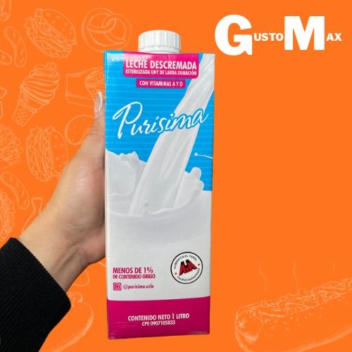 LECHE PURISIMA DESCREMADA 1 LITRO