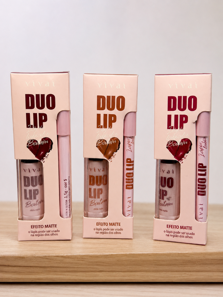 Duo Lip Batom + Lapis Labial
