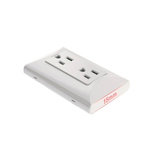 ARMADURA DOBLE 2PT 15A 125V SOBREPONER BLANCA 'EAGLE'