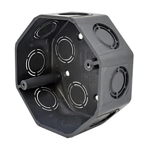 CAJA OCTAGOAL PLASTICA 4"X1/2"X3/4" GRIS AMANCO