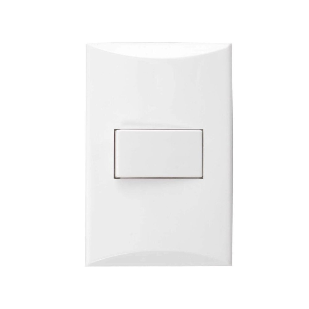 SWITCH SENCILLO 15A 125V BLANCO PLATA 'EAGLE' *1000-W*
