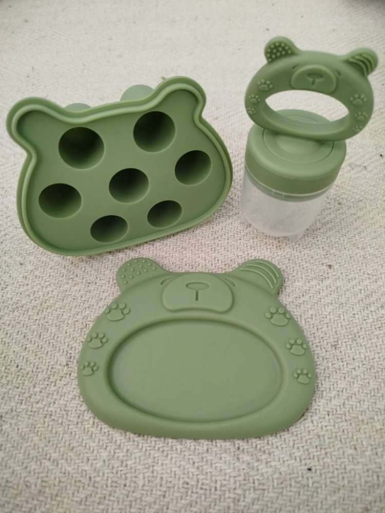 Molde Osito de Silicona con Chupete Frutal