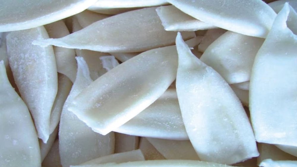 tubo de pota fresca