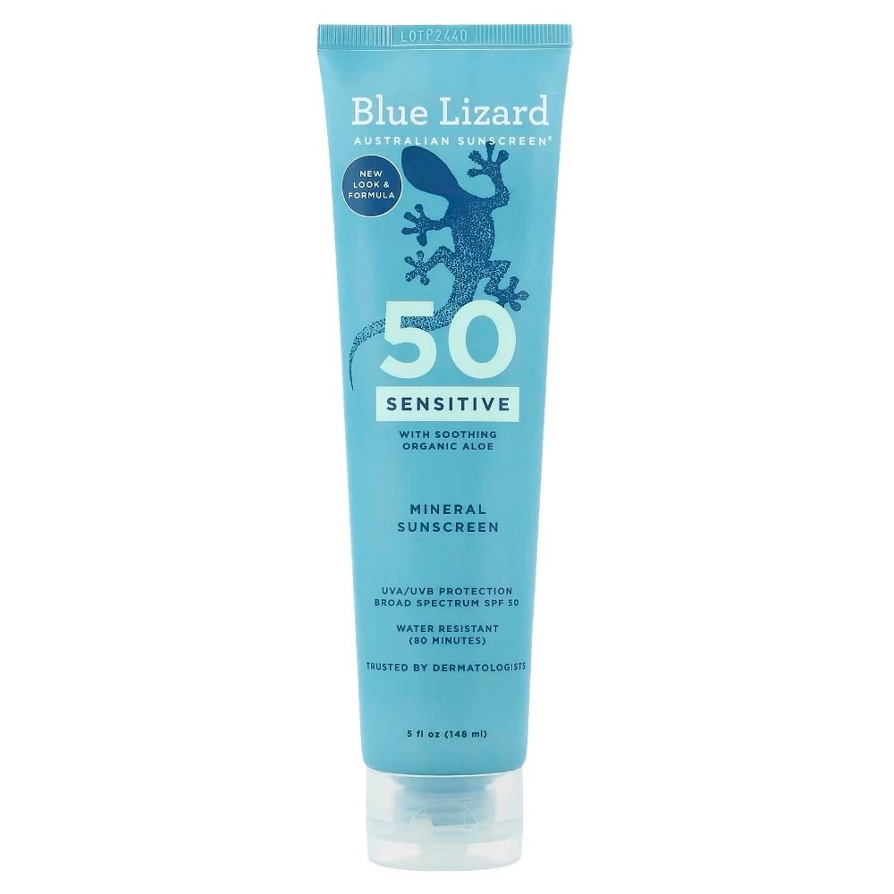 BLUE LIZARD Australian Sunscreen, Protector solar mineral para pieles sensibles