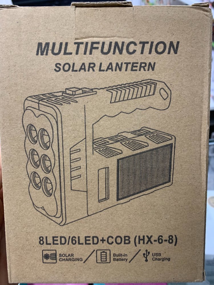 LINTERNA SOLAR 8 NUCLEOS