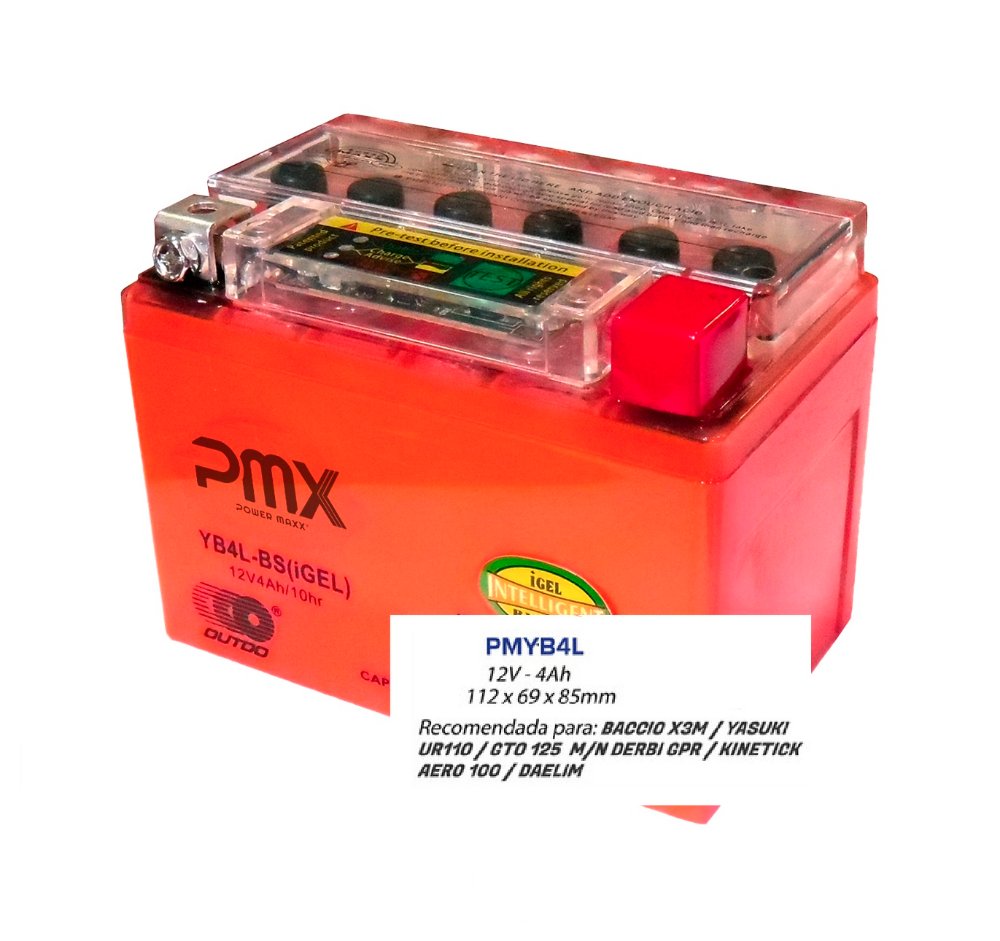 BATERIA YB4L GEL BACCIO X3M