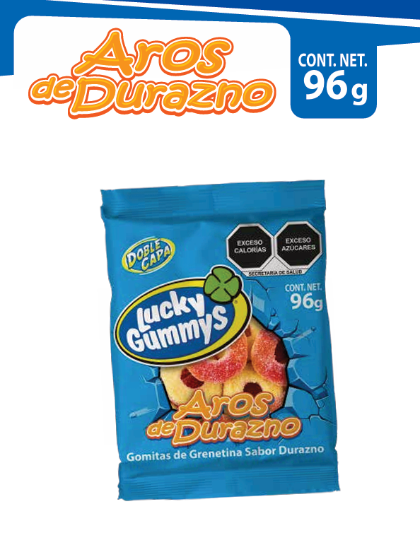 AROS DE DURAZNO PORCIONADOS 12 PZ