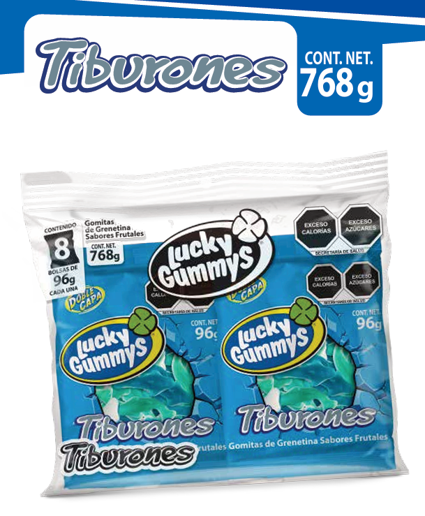 TIBURONES PORCIONADOS 96 PZ