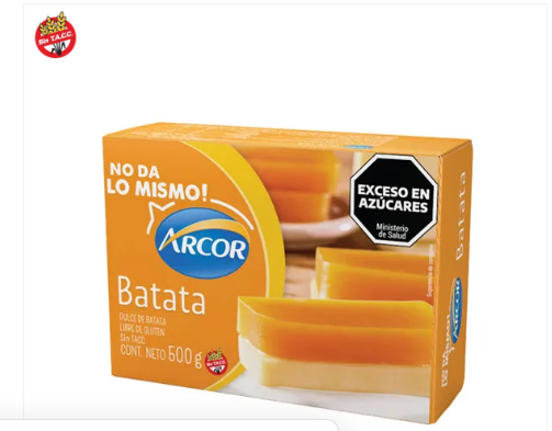 arcor batata dulce
