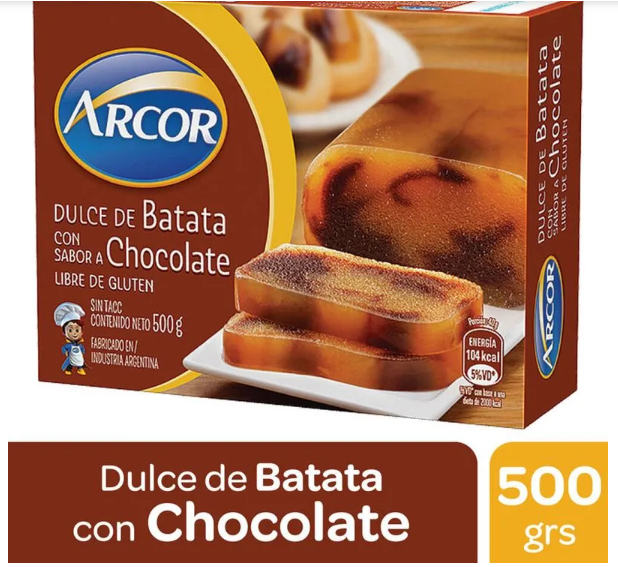 Batata con sabor a Chocolate 500 g