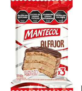 Alfajor Mantecol x3