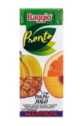 Baggio Pronto Multifruta 200 ml