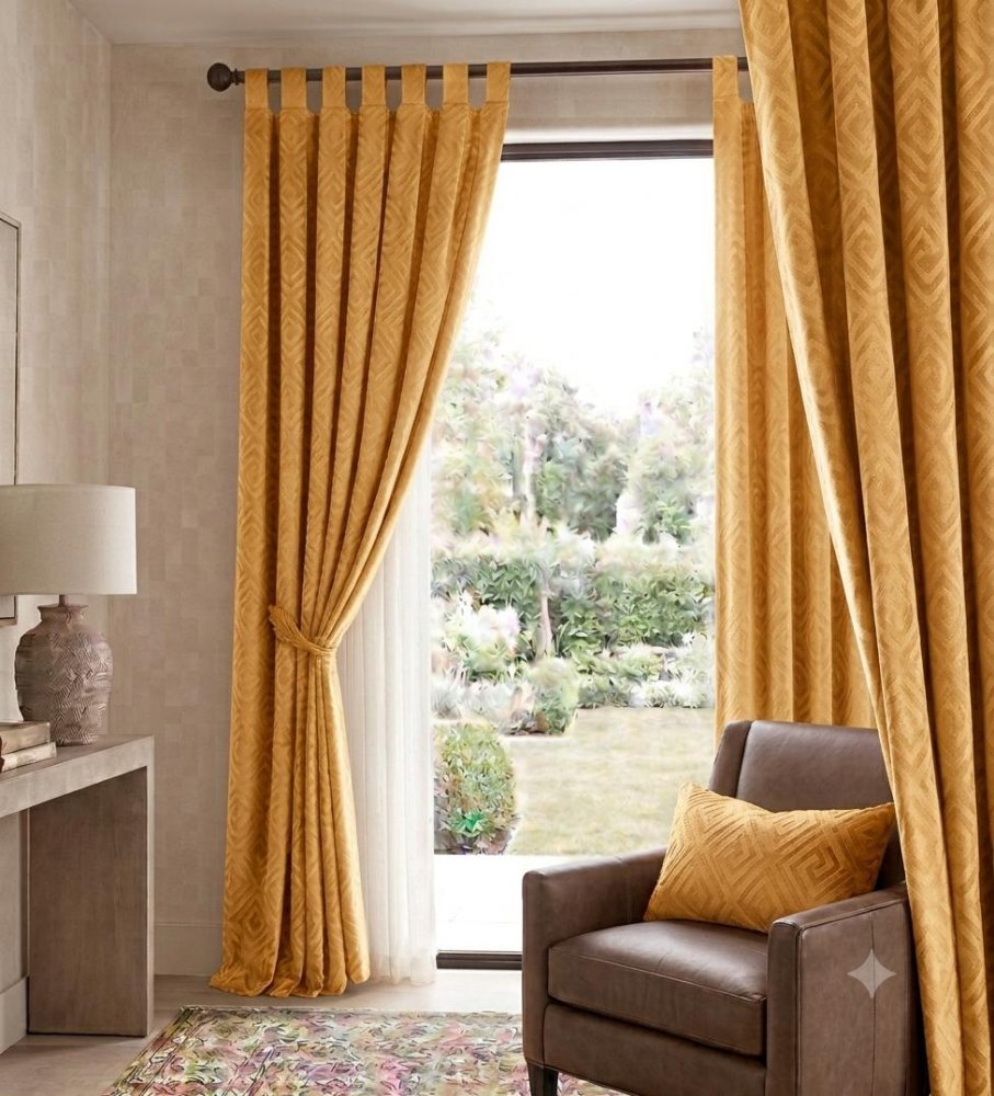Cortina Jacquard Ojal 270x220