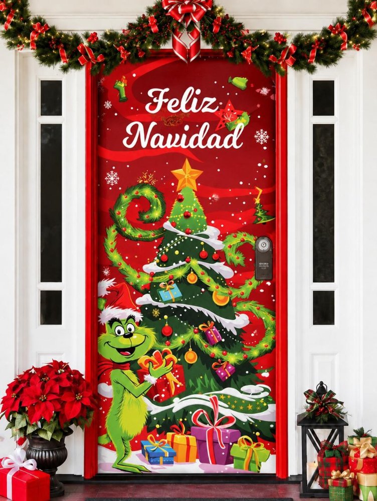 Forro Navideño Puerta