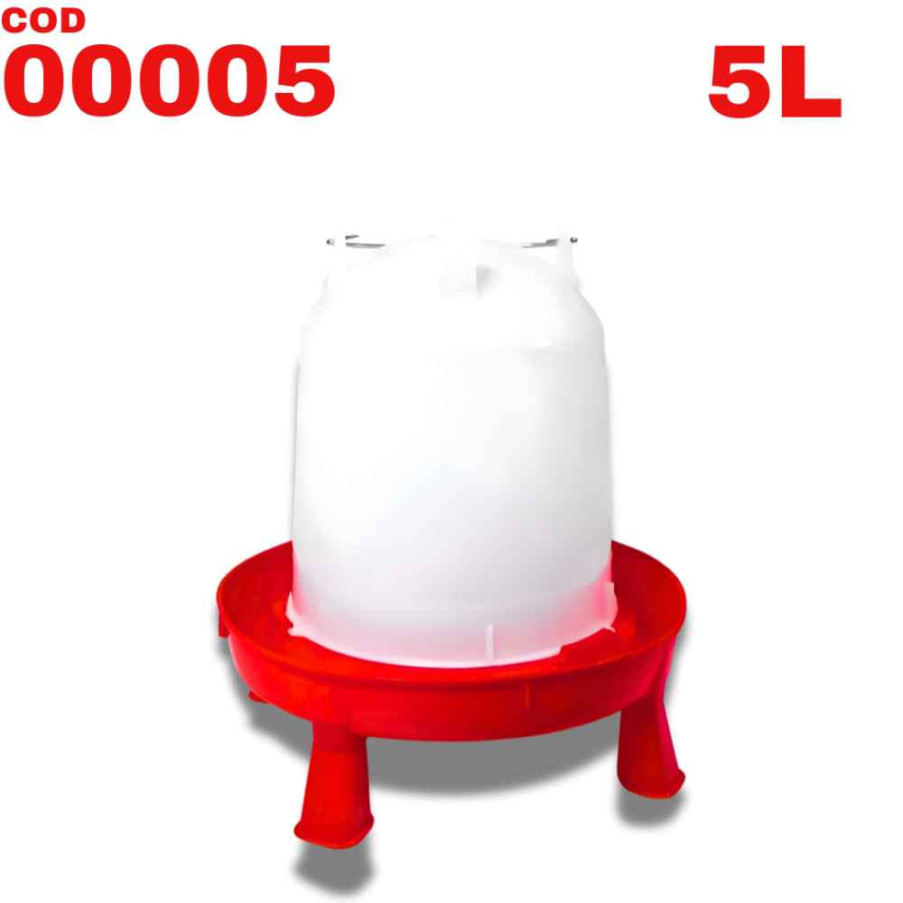 00005 - Bebedor de pollo con patas 6L