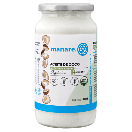 Manare aceite de coco sin olor ni sabor 1000ml