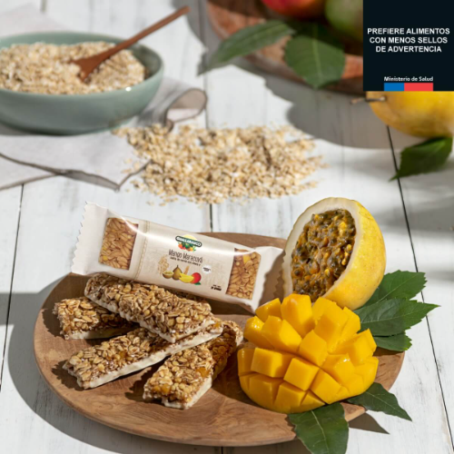 Barra de Cereal Mango Maracuya 30grs Guallarauco