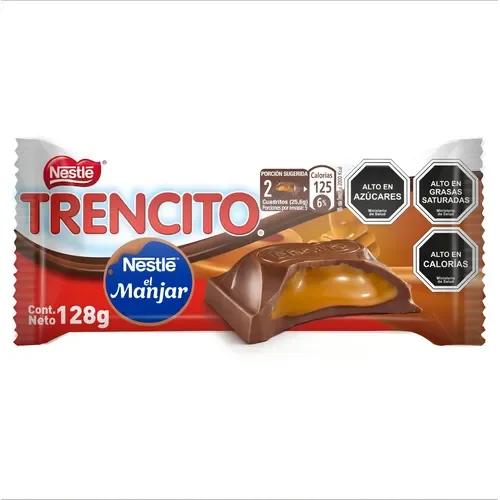 Chocolate Trencito Relleno con manjar