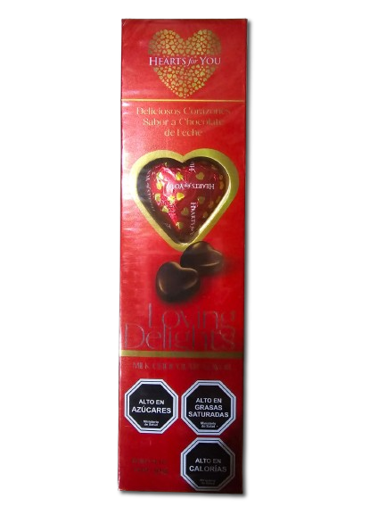 chocolate forma corazon  4 unidad