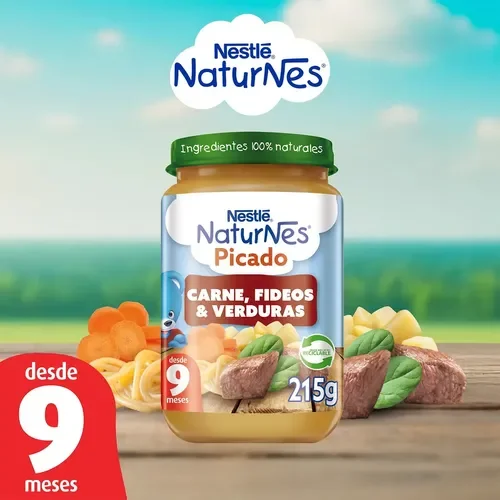 colados nestle  carne,fideo, verdura 205g