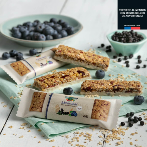 Barra de Cereal Arandano Maqui 30grs Guallarauco