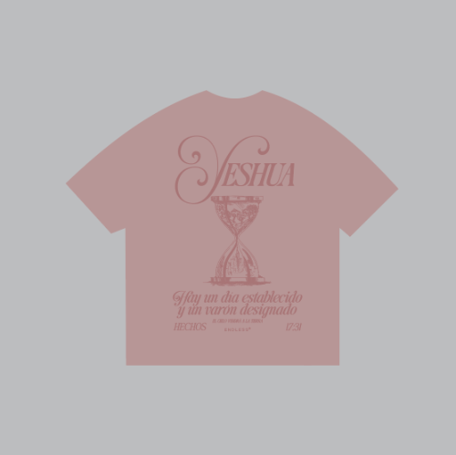 Camiseta rosa Yeshua Oversize talla S