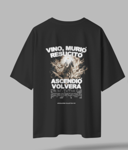 Camiseta Volverá negra Oversize S