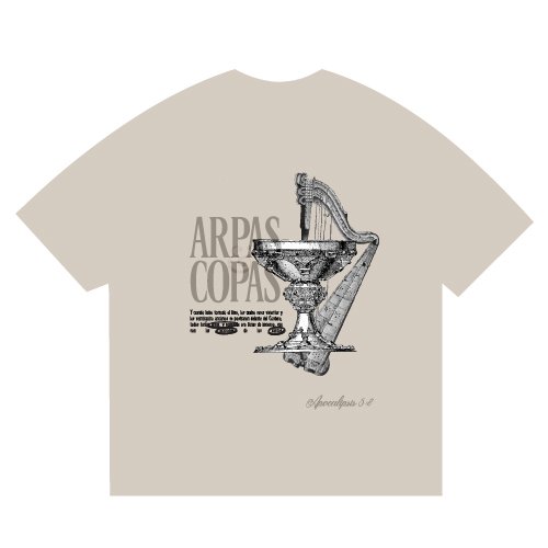 CAMISETA TALLA S - ARPAS Y COPAS