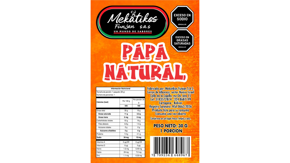 PAPA NATURAL 30GR