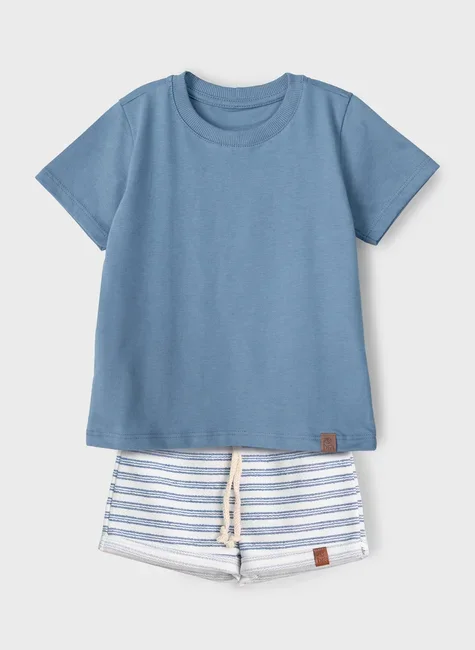 Conjunto Essential Unissex AZUL RETRÔ