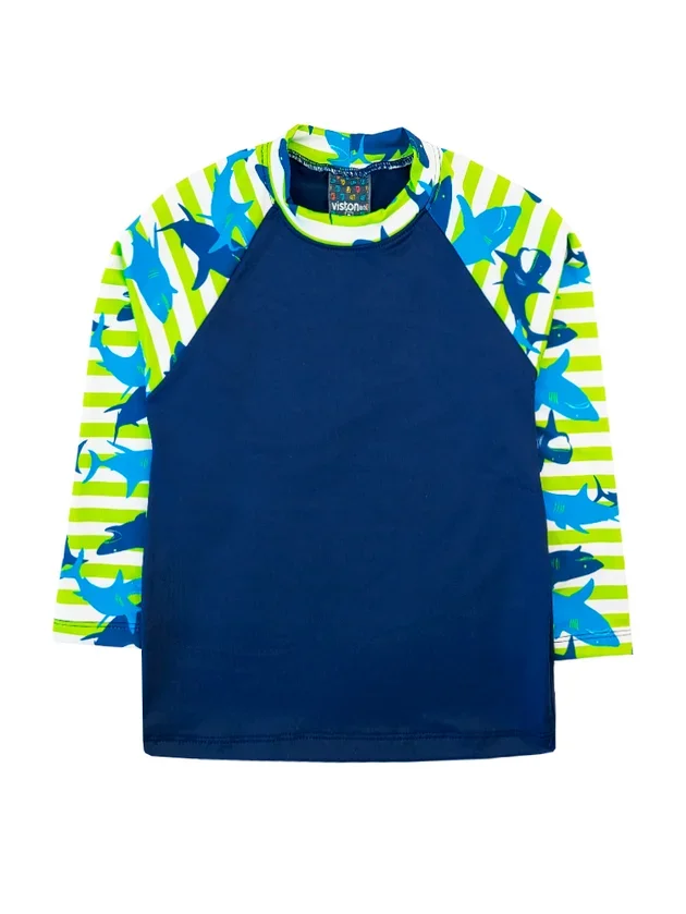 Camiseta Infantil Malha UV Viston Marinho