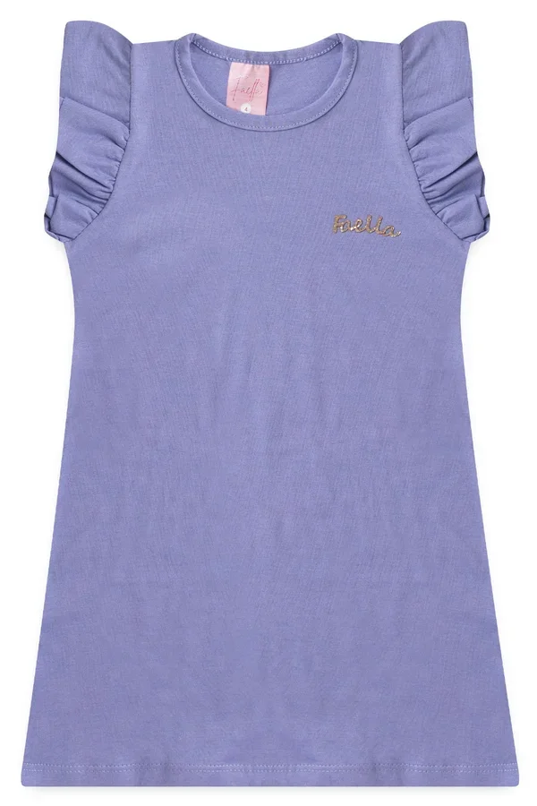 Vestido Infantil Verão Feminino Faella - Lilás